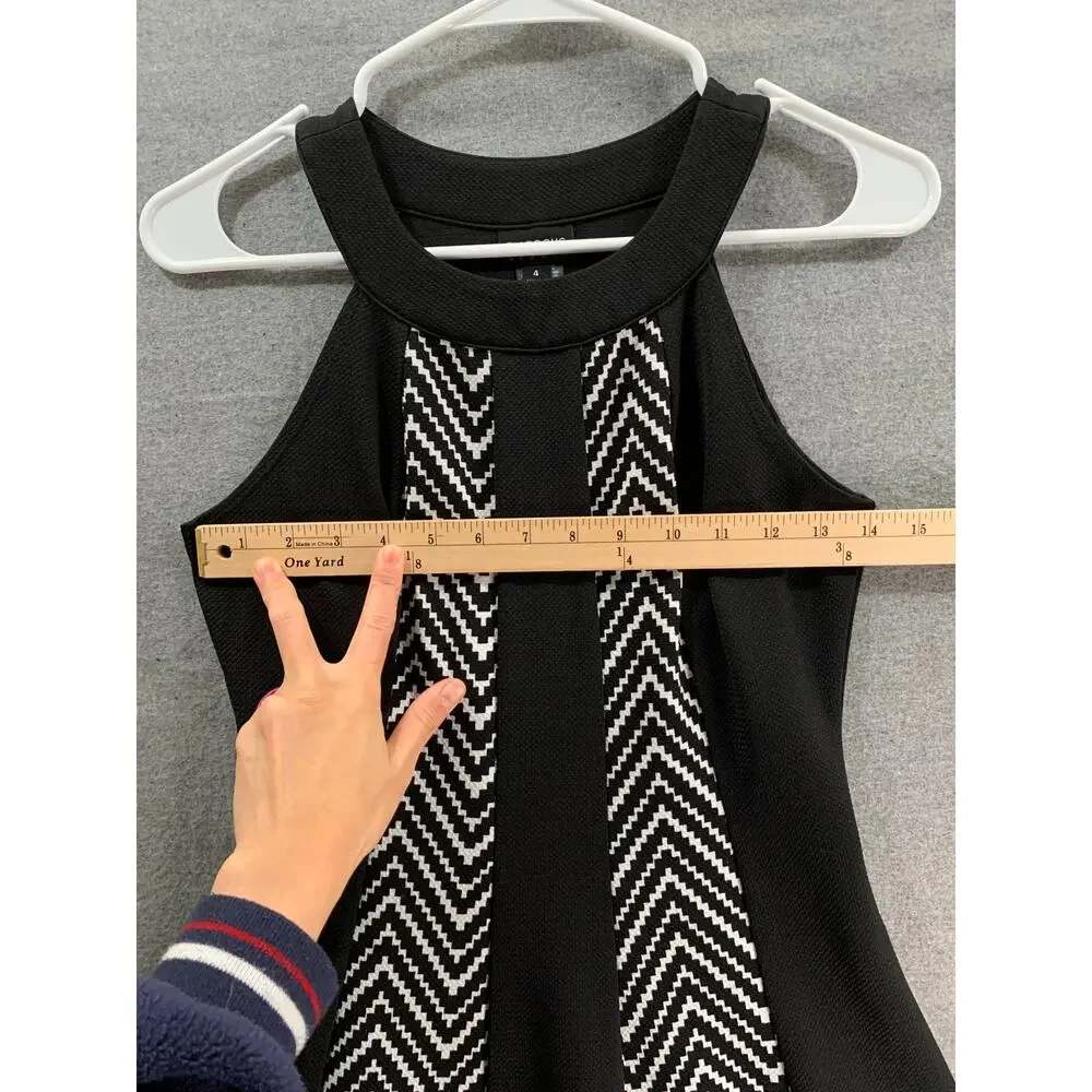 En Focus Studio Dress Women Size 4 Mini Dress Black Evening Sleeveless